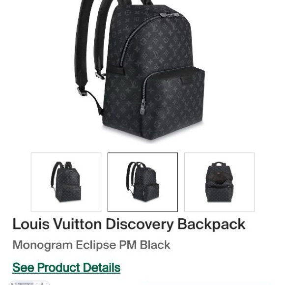 Louis Vuitton monogram eclipse backpack - Picture 2 of 8